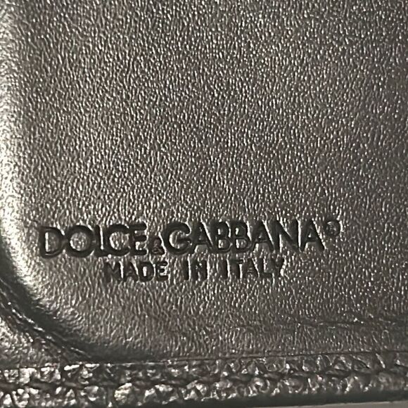 Dolce & Gabbana Bifold Wallet Black Leather Cardholder Minimalist Quiet Luxury - Picture 10 of 15